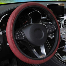 Load image into Gallery viewer, Universal Car Steering Wheel Cover Skid Proof Auto Steering- Wheel Cover Anti-Slip Embossing Leather  Auto Car Steering Wheel Cover Auto Steering- Wheel Cover Microfiber Leather Viscose Breathable Anti-Slip Anti-Slip Embossing Car-styling Car Accessories
