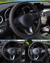 Load image into Gallery viewer, Universal Car Steering Wheel Cover Skid Proof Auto Steering- Wheel Cover Anti-Slip Embossing Leather  Auto Car Steering Wheel Cover Auto Steering- Wheel Cover Microfiber Leather Viscose Breathable Anti-Slip Anti-Slip Embossing Car-styling Car Accessories
