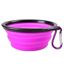 Load image into Gallery viewer, Universal Colorful Collapsible Silicone Dog Food Water Bowl Foldable Cup Dish For Pet Portable Travel Bowl For Dog
