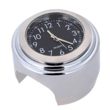 Load image into Gallery viewer, Universal Waterproof 7/8 Motorcycle Bike Handlebar Mount Clock Watch Quartz Watch Motorcycle Handlebar Mount Watch Dial Clock Universal Waterproof Silver Tone Clock Aluminum Luminous Clock For Motorbike
