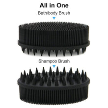 Load image into Gallery viewer, Upgrade Silicone Body Scrubber and Hair Shampoo Brush
