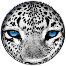 Load image into Gallery viewer, Black White Leopard Eyes Barbell Tongue Ring
