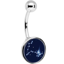将图片加载到图库查看器，Zodiac Constellation Pisces Belly Ring
