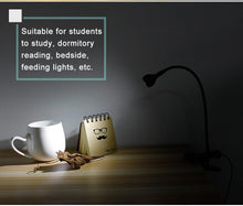 Load image into Gallery viewer, USB LED Desk Lamp With Clip Flexible Table Lamp For Book Reading Study Office Bedside Work Children Night Light For Home Decorative Table Lamp Cute Study Lamps for Bedroom Décor
