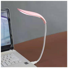 将图片加载到图库查看器，USB LED Read Study Work Desk Plug-in Light Lamp Touch Telescopic Portable Foldable Light Night Light Eye Protection Desk Light Decorative Table Lamp Cute Study Lamps for Bedroom Décor
