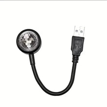 将图片加载到图库查看器，USB Music Rhythm Magic Stage Effect Projection Lamp
