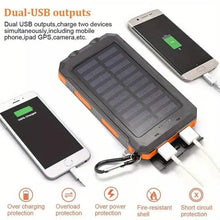 Load image into Gallery viewer, USB Portable Charger 10000mAh Solar Power Bank for Cell Phone and Laptops
