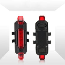 Load image into Gallery viewer, USB Rechargeable  3 Mode Bicycle Front Light Lamp Bike Headlight Cycling LED Powerful Bicycle Front Headlight Waterproof Bike Headlight End Tail Light Set 300 Lumen
