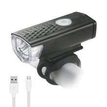 Load image into Gallery viewer, USB Rechargeable  3 Mode Bicycle Front Light Lamp Bike Headlight Cycling LED Powerful Bicycle Front Headlight Waterproof Bike Headlight End Tail Light Set 300 Lumen
