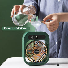 Load image into Gallery viewer, USB Rechargeable Desktop Spray Fan
