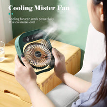Load image into Gallery viewer, USB Rechargeable Desktop Spray Fan
