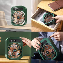 Load image into Gallery viewer, USB Rechargeable Desktop Spray Fan

