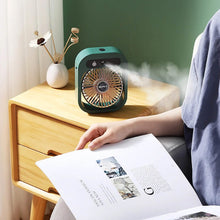 Load image into Gallery viewer, USB Rechargeable Desktop Spray Fan
