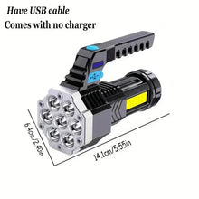 将图片加载到图库查看器，USB Rechargeable High Power LED Flashlight
