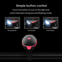 Load image into Gallery viewer, USB Rechargeable LED Display Light Bike Front Light Headlights Electric Horn Bell Cycling Rainproof Flashlight Waterproof Bicycle Lights With Horn Bike Lights For Road Electric Scooter And Mountain Bike Night Safety Flashlight
