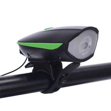 Load image into Gallery viewer, USB Rechargeable LED Display Light Bike Front Light Headlights Electric Horn Bell Cycling Rainproof Flashlight Waterproof Bicycle Lights With Horn Bike Lights For Road Electric Scooter And Mountain Bike Night Safety Flashlight
