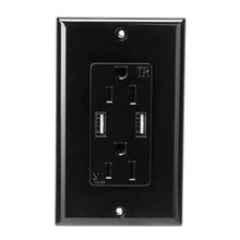 将图片加载到图库查看器，USB Wall Outlet Dual 2.4A USB Wall Charger
