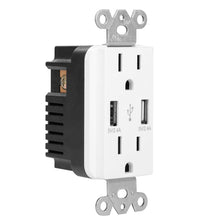 将图片加载到图库查看器，USB Wall Outlet Dual 2.4A USB Wall Charger
