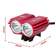 将图片加载到图库查看器，USB Waterproof Bike Light LED Front Bicycle Headlight Dual Lamps Super Bright LED Cycling Bike Light Front Headlight 4 Modes Bikelight Headlamp Rechargeable USB Led Lamp 8000LM
