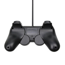 将图片加载到图库查看器，USB Wired Controller Gamepad For Computer Laptop Joystick Black Vibration PC Game Joystick Double Vibration Feedback Motors Fit for PC Computer
