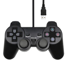 将图片加载到图库查看器，USB Wired Controller Gamepad For Computer Laptop Joystick Black Vibration PC Game Joystick Double Vibration Feedback Motors Fit for PC Computer
