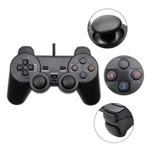 将图片加载到图库查看器，USB Wired Controller Gamepad For Computer Laptop Joystick Black Vibration PC Game Joystick Double Vibration Feedback Motors Fit for PC Computer
