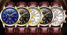 Load image into Gallery viewer, Men's  Waterproof Watch With Chronometers Date Display And Fluorescent Pointers Excellent Look Perfect Gift

