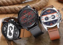 Load image into Gallery viewer, Men's  Waterproof Retro Style Watch With Excellent  Background, Chronometers  Large Numbers Perfect Gift
