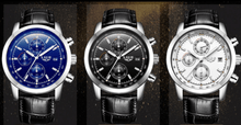 Load image into Gallery viewer, Men's  Waterproof Watch With Chronometers Date Display And Fluorescent Pointers Excellent Look Perfect Gift
