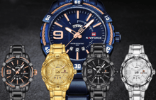 Load image into Gallery viewer, Men's  Luxury Stainless steal Waterproof Watch With Day And Date Display Unique Design Perfect Gift In Modern Metal Men  Wrist Watch Design
