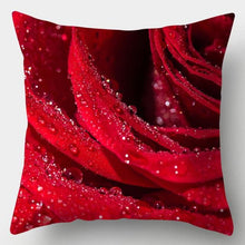 Load image into Gallery viewer, Valentines Day Red Heart And Flowers Pillow Cover Decorative Cushion Case Home Decor Sofa Couch Bedroom Car Flower Pillow Covers Love Pillow Covers Decorative Linen Square Throw Pillow Covers Couple Cushion Cases Home Decor for Sofa Bedroom Car  45x45cm
