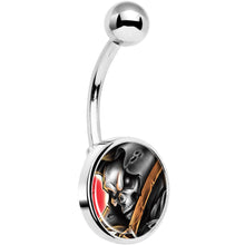 将图片加载到图库查看器，Wake the Dead Grim Reaper Halloween Belly Ring
