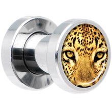 Load image into Gallery viewer, Full Color Leopard Eyes Steel Screw Fit Plug Set 4G
