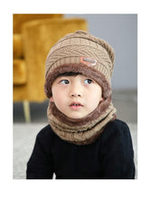 将图片加载到图库查看器，Velvet Cap Parent Child Super Warm Winter Balaclava Beanies Knitted Hat Scarf For Girl Boy Hats Outdoor Sport Warm Beanies Hat For Men Knitted Hats Bandana Hiking Camping Kid Neck Warmer Cap Winter Balaclava Beanies Mother Hat Women Warm Thick Balaclava
