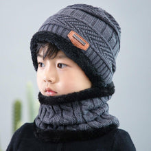 将图片加载到图库查看器，Velvet Cap Parent Child Super Warm Winter Balaclava Beanies Knitted Hat Scarf For Girl Boy Hats Outdoor Sport Warm Beanies Hat For Men Knitted Hats Bandana Hiking Camping Kid Neck Warmer Cap Winter Balaclava Beanies Mother Hat Women Warm Thick Balaclava
