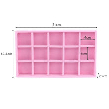 将图片加载到图库查看器，Velvet Jewelry Box Display Tray Drawer Storage Jewelry Holder For Ring Earrings Necklace Bracelet Soft Velvet Organizer Case Velvet Display Holder for Earrings Ring Bracelet Necklace
