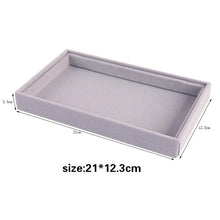 Load image into Gallery viewer, Velvet Jewelry Display Stackable Exquisite Jewelry Holder Portable Ring Earrings Necklace Organizer Box organizer Velvet Drawer Organizer Showcase Jewelry Storage for Bracelet Necklace Earring Ring
