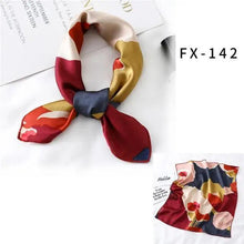Load image into Gallery viewer, Versatile Square Silk Scarf For Women Fashionable Printed Small Neck Scarfs Office Lady Hair Band Foulard Hand For Female Bandana Shawl
