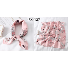Load image into Gallery viewer, Versatile Square Silk Scarf For Women Fashionable Printed Small Neck Scarfs Office Lady Hair Band Foulard Hand For Female Bandana Shawl
