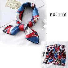 Load image into Gallery viewer, Versatile Square Silk Scarf For Women Fashionable Printed Small Neck Scarfs Office Lady Hair Band Foulard Hand For Female Bandana Shawl
