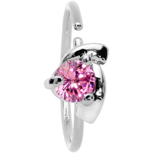 将图片加载到图库查看器，20G 3/8 Pink Gem Sassy Seamless Circular Ring
