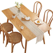 Load image into Gallery viewer, Vintage Farmhouse Style Crochet Lace Tablecloth
