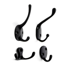 将图片加载到图库查看器，Vintage Hangers Hook Zinc Alloy Wall Hook Bronze Cloth Coat Bag Hat Hanging Hooks Bathroom Kitchen Antique Racks with Screws Vintage Antique Iron Bronze Hooks
