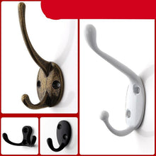 将图片加载到图库查看器，Vintage Hangers Hook Zinc Alloy Wall Hook Bronze Cloth Coat Bag Hat Hanging Hooks Bathroom Kitchen Antique Racks with Screws Vintage Antique Iron Bronze Hooks
