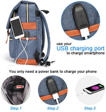 Load image into Gallery viewer, Vintage Laptop Backpack
