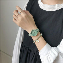 将图片加载到图库查看器，Vintage Leather Simple Women Watches Fashion Quartz Watch Wristwatches Retro Casual Watches Brown Leather Classic Analog Quartz Fashion Simple Ladies Quartz Watches
