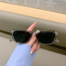 将图片加载到图库查看器，Vintage Narrow Cat Eye Sunglasses Cat's Eye Style Sunglasses For Women New Retro Style &amp; Fashionable &amp; Designer Shades Of Glasses Elegant Sunglasses
