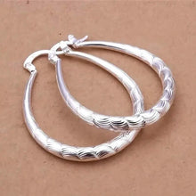 Load image into Gallery viewer, Vintage Pattern Large Hoop Earrings

