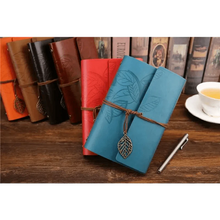 Load image into Gallery viewer, Vintage PU Leather Diary Notebook Journal  Retro Book Traveler Planners Office School Supplies
