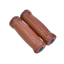 Load image into Gallery viewer, Vintage Retro Riding Road Mountain Bike Bicycle Handlebar Grip Artificial Leather Cycling Grip Health Gear Bicycle Handlebar Grips Bike Handle Cover Grips Artificial Leather Bicycle Handle Covers For Sports Riding
